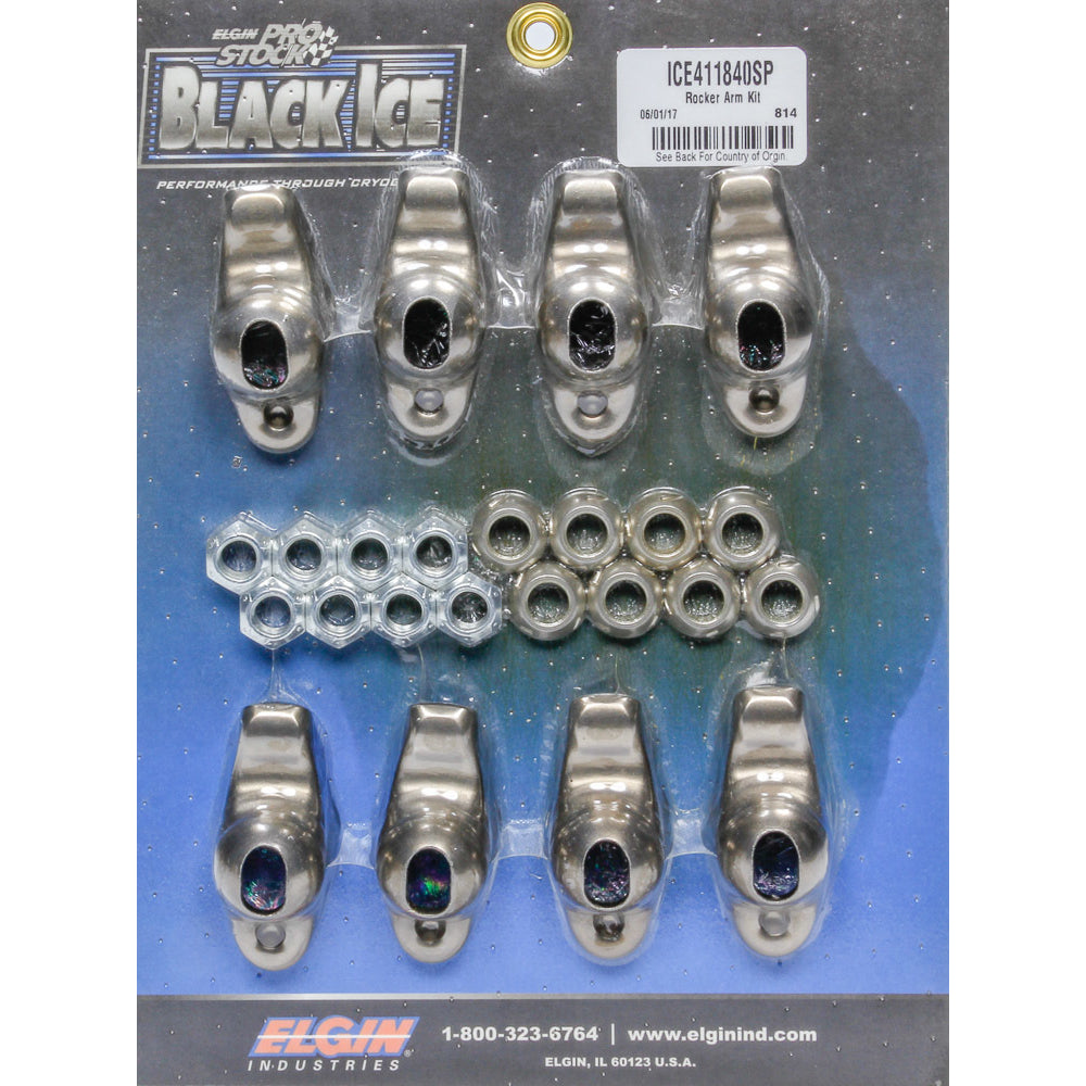 Elgin Industries SBC B/I Rocker Arm Kit 1.60 Ratio 7/16 Stud
