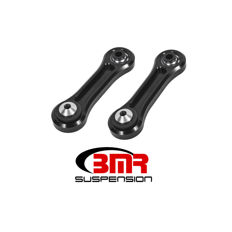 BMR Suspension Vertical Link - Spherical Bearing - Billet Aluminum - Black Anodized - Ford Mustang 2015-21 TCA046 - Pair