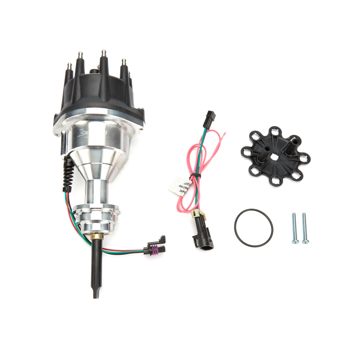 Sniper EFI Hyperspark Distributor - Hall Effect Pickup - HEI Style Terminal - Black - Small Block Mopar