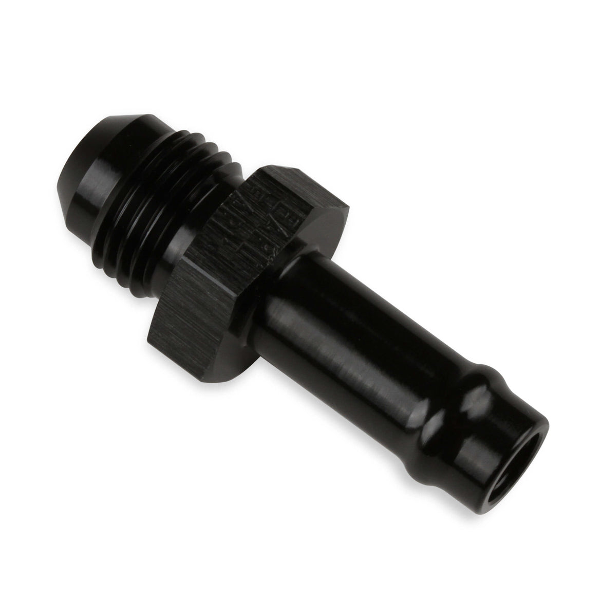 Earl's Vapor Guard - 6 AN Male to 3/8 in Hose Barb - Straight - Adapter - Black