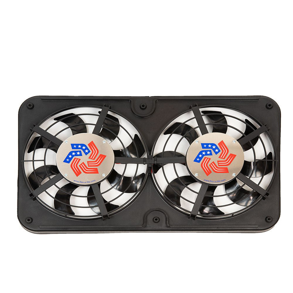 Flex-A-Lite Lo-Profile S-Blade Electric Cooling Fan - Dual 12-1/8" Fan