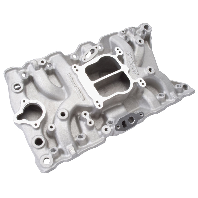 Edelbrock Performer Olds 350 Spread / Square Bore Dual Plane Intake Manifold - Oldsmobile V8 3711