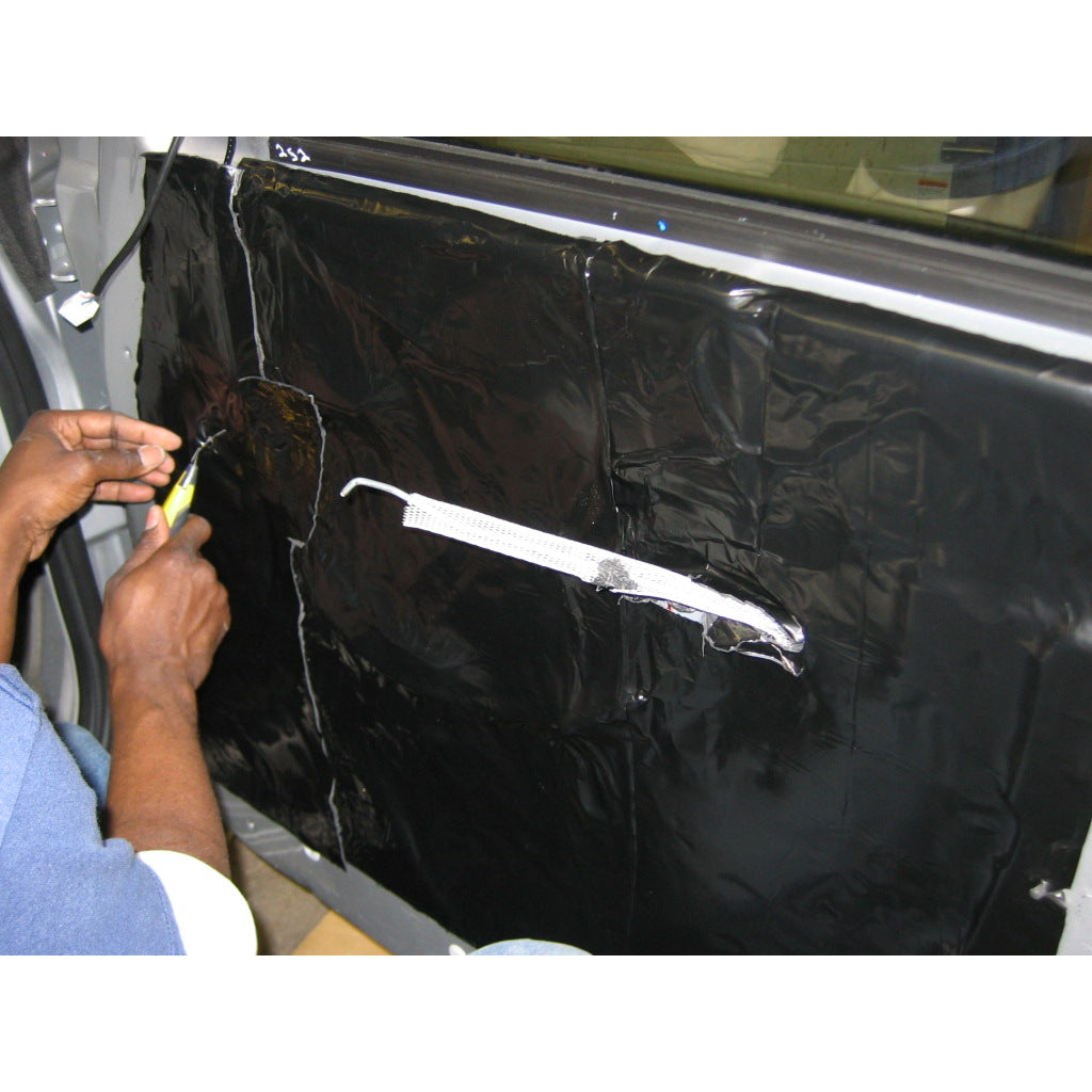 Hushmat Ultra Door Kit Heat and Sound Barrier 12 x 12" Sheet 1/8" Thick Rubber - Black
