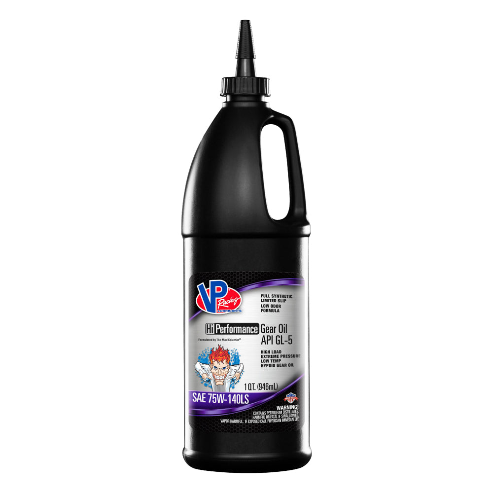 VP Racing HiPerformance Gear Oil - 75W140 - GL-5 Synthetic - 1 qt Bottle