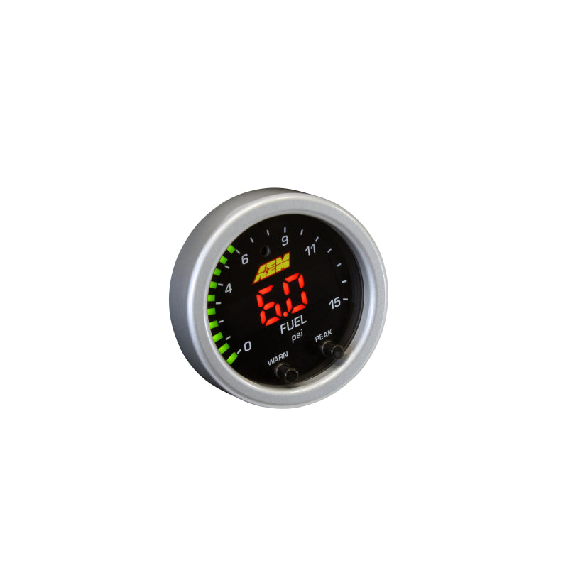 AEM X-Series Pressure Gauge 0-15 psi Electric Digital - 2-1/16" Diameter