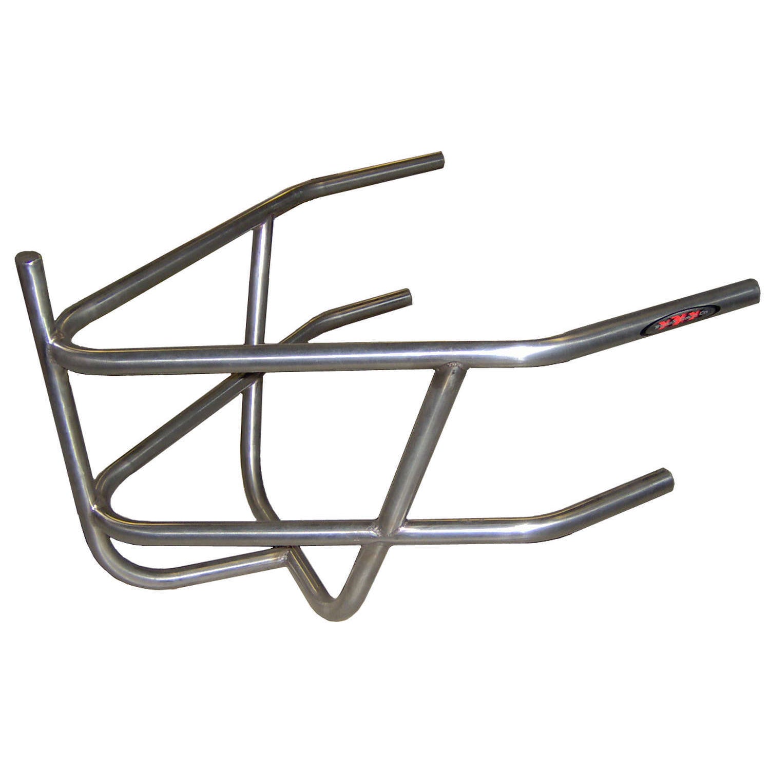 Triple X Sprint Car Rear Bumper w/ Basket - Stainless Steel - Polished