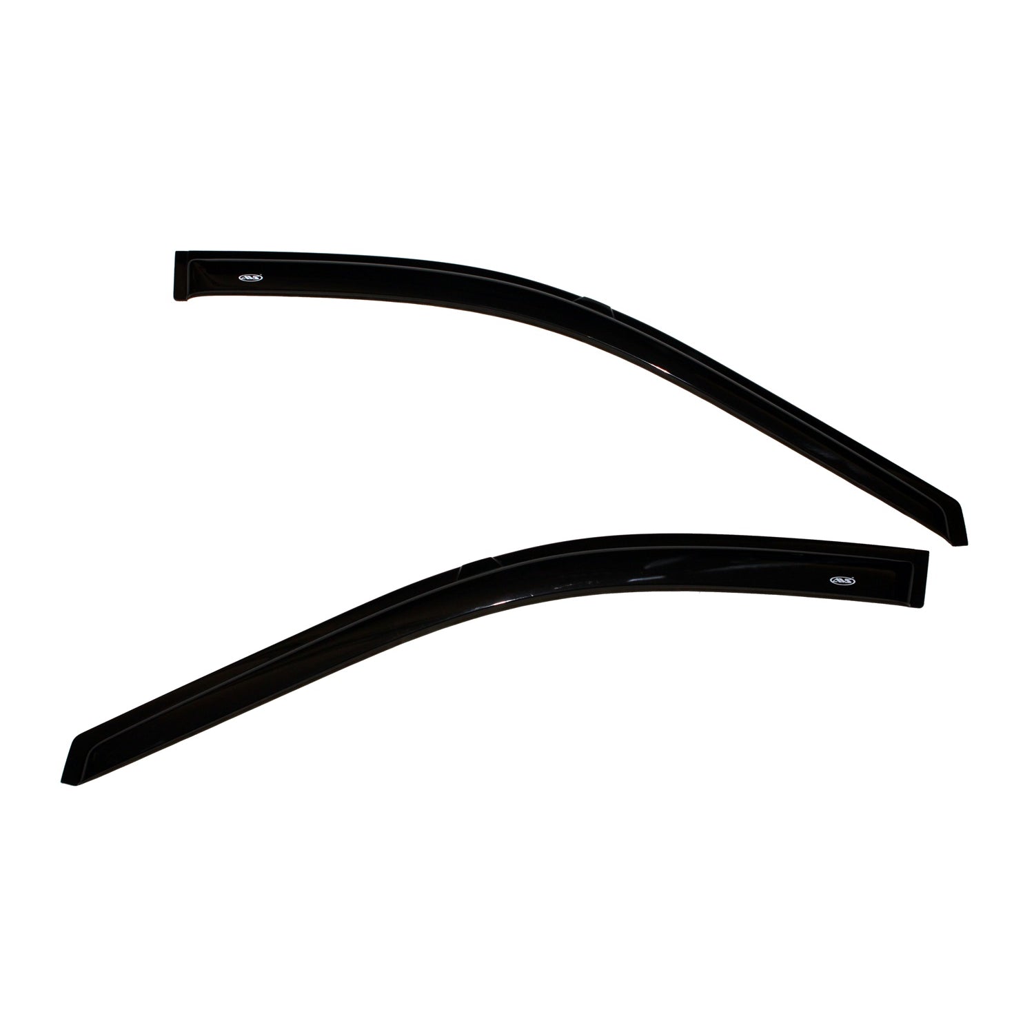 Lund Original Ventvisor Side Window Visors Stick-On Front Plastic - Black