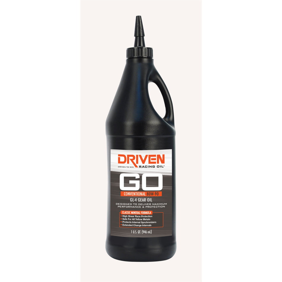 Driven GO 80W-90 Conventional GL-4 Gear Oil - 1 Quart Bottle