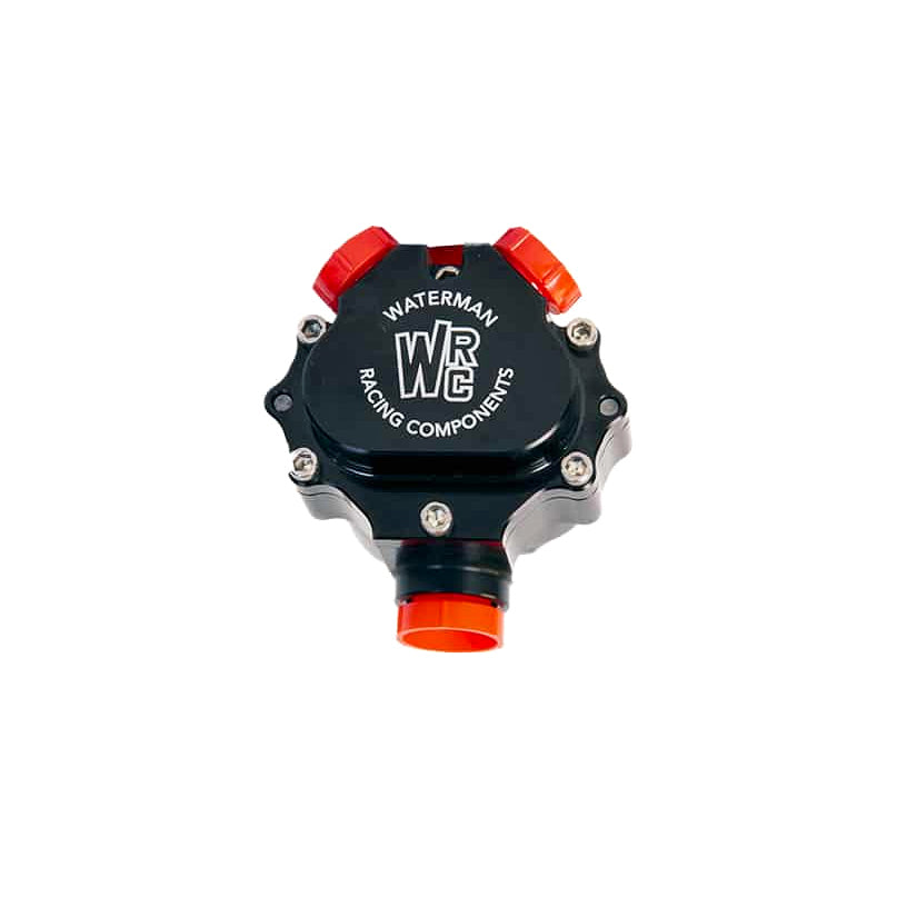 Waterman 400 Ultra Light Fuel Pump - Hex Driven - 0.400 Gear Set - Reverse Rotation - 8 AN Female Inlet - 8 AN Female Outlet - Black