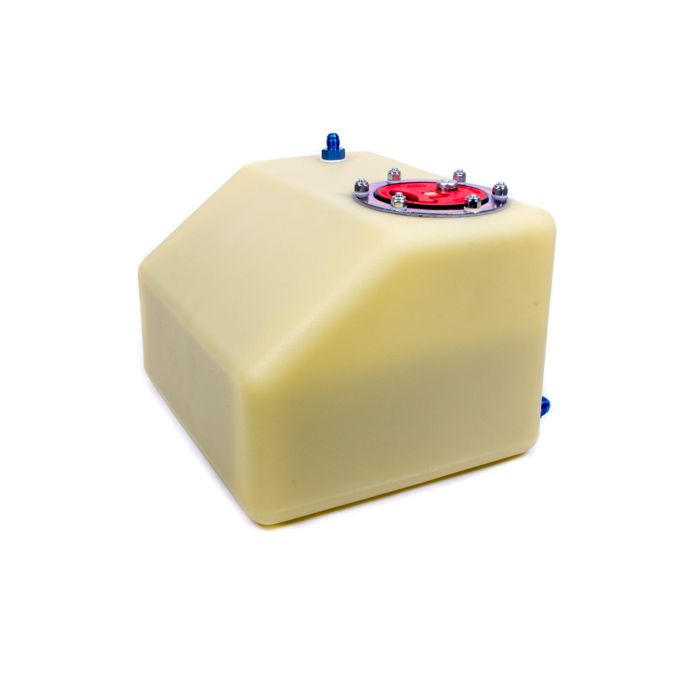 Jaz Products Econo-Rail 4 Gallon Fuel Cell - 12.5 in Wide x 10.75 in Deep x 8.75 in Tall - 8 AN Outlet - 6 AN Vent - Foam