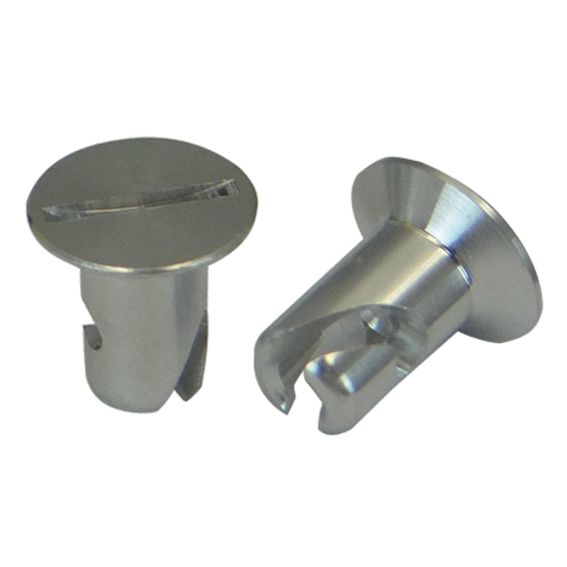 Moroso Performance Products Flush Head Quick Turn Fastener Slotted 5/16 x 0.400" Aluminum - Natural