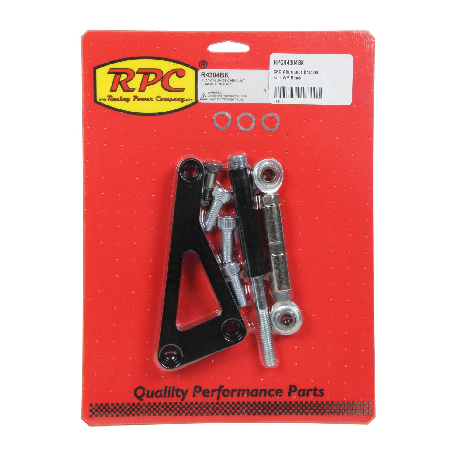 Racing Power Passenger Side Alternator Bracket - Mid Mount