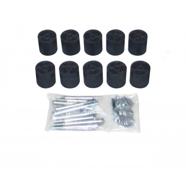 Performance Accessories Body Lift Kit - 3 in Lift - Nylon - Black - Gas - GM Fullsize SUV 1973-91