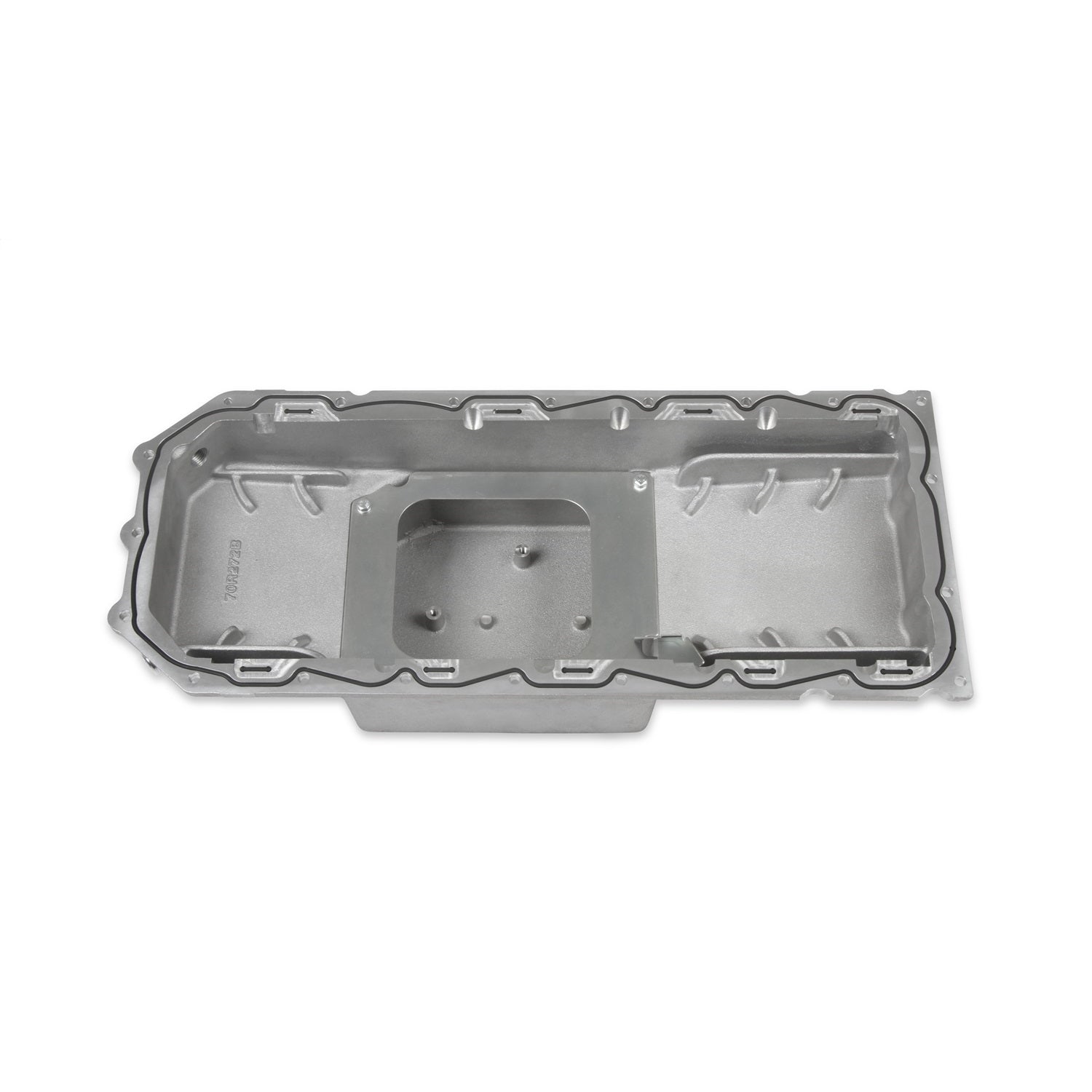 Holley Retrofit Engine Oil Pan - Mid Sump - 6 qt - 6-2/5" Deep - Baffle/Pickup/Tray - Aluminum - Mopar Gen III Hemi