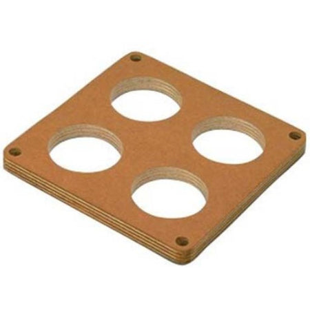 Moroso 1/2" Wood Carburetor Spacer - 4-Hole 2" Dia Holes - Fits Holley Dominator Carburetors