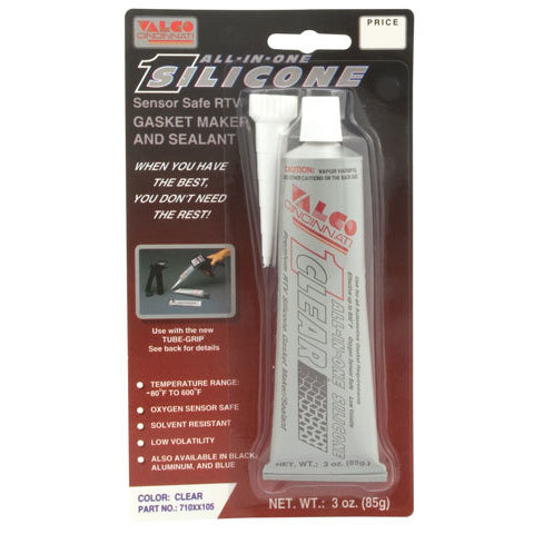Valco Cincinnati All-In-One Silicone - Clear 3 oz. Tube & Nozzle