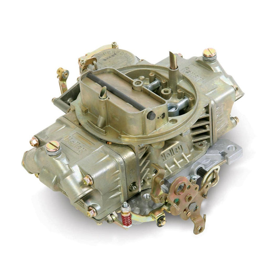Holley Street/Strip Model 4160 750 CFM 4-Barrel Carburetor - Square Bore - Manual Choke - Vacuum Secondary - Dual Inlet - Gold Chromate
