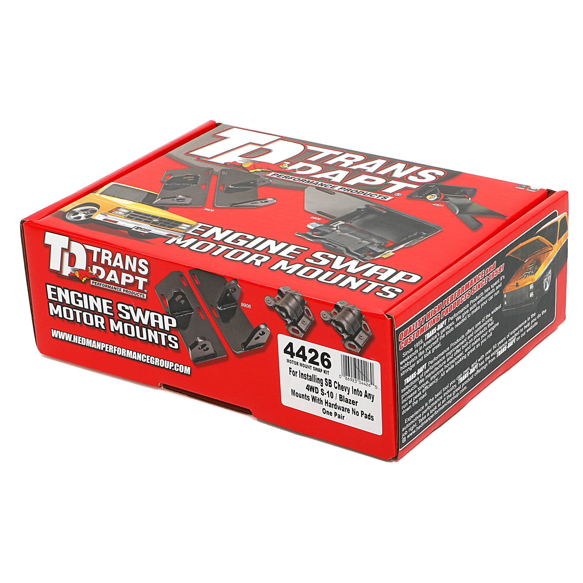 Hamburger's Performance Products SBC Into 4WD S-10 Conver Motor Mounts
