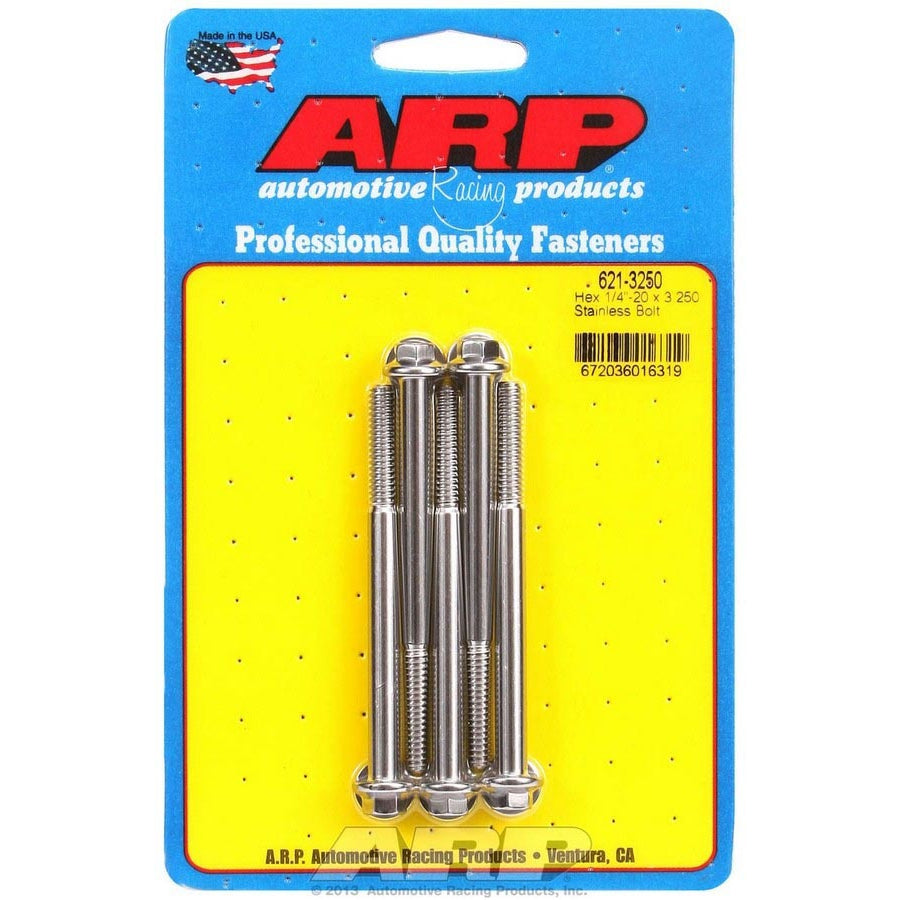 ARP Stainless Steel Bolt Kit - 6 Point (5) 1/4-20 x 3.250