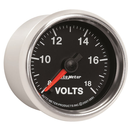 Auto Meter GS Electric Voltmeter Gauge - 2-1/16"