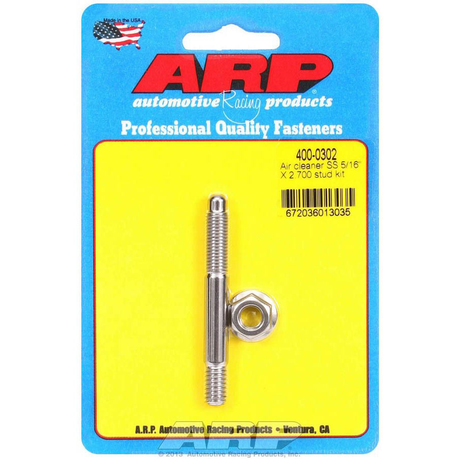 ARP Stainless Steel Air Cleaner Stud Kit - 5/16" x 2.700"