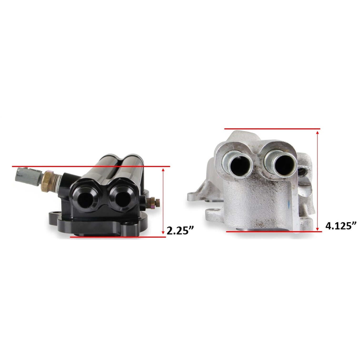 Earl's Intercooler Manifold - 10 AN Female O-ring Outlets - 10 AN Female O-Ring Inlets - Black
