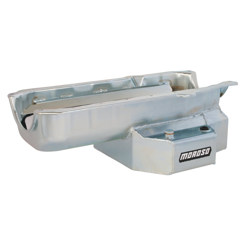 Moroso SB Chevy Stage I "SC Series" Oil Pan - Painted Steel - 1986 and Newer Blocks w/ 1-Piece Rear Main Seal