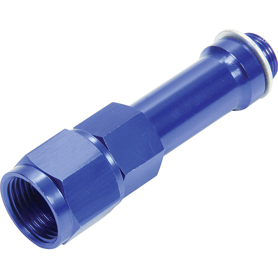 Allstar Performance Aluminum BG, Demon Carb Adapter Fitting - 9/16"-24" Male to -08 AN Female - 3.5" Length