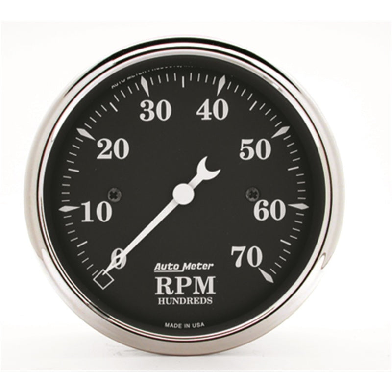 Auto Meter Old Tyme Black Electric Tachometer - 3-1/8"