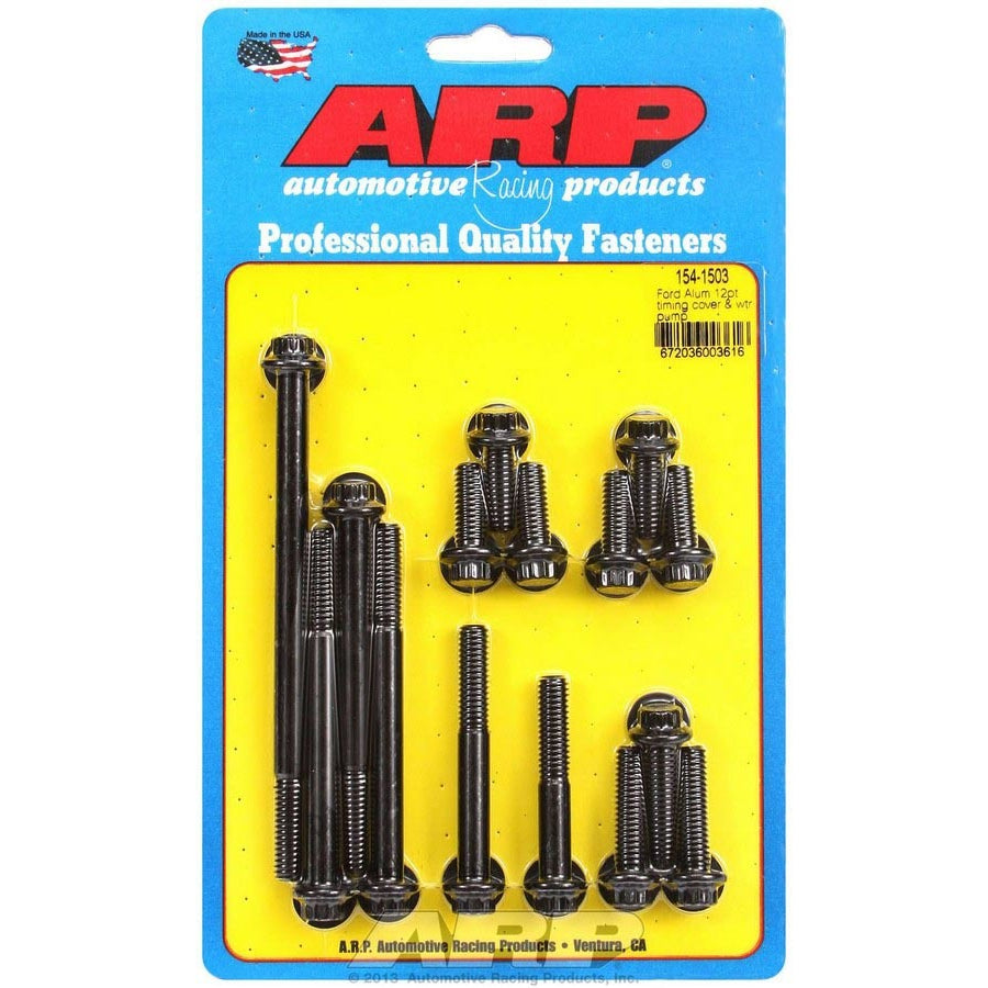 ARP Aluminum Timing Cover & Water Pump Bolt Kit - 12-Point - SB Ford 289-302