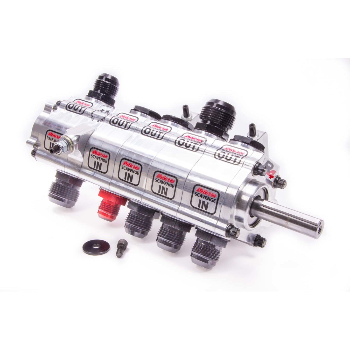 Peterson R4 Series 5 Stage High Pressure Dry Sump Oil Pump - Rear Drive - Bert/Brinn Bellhousing Mount