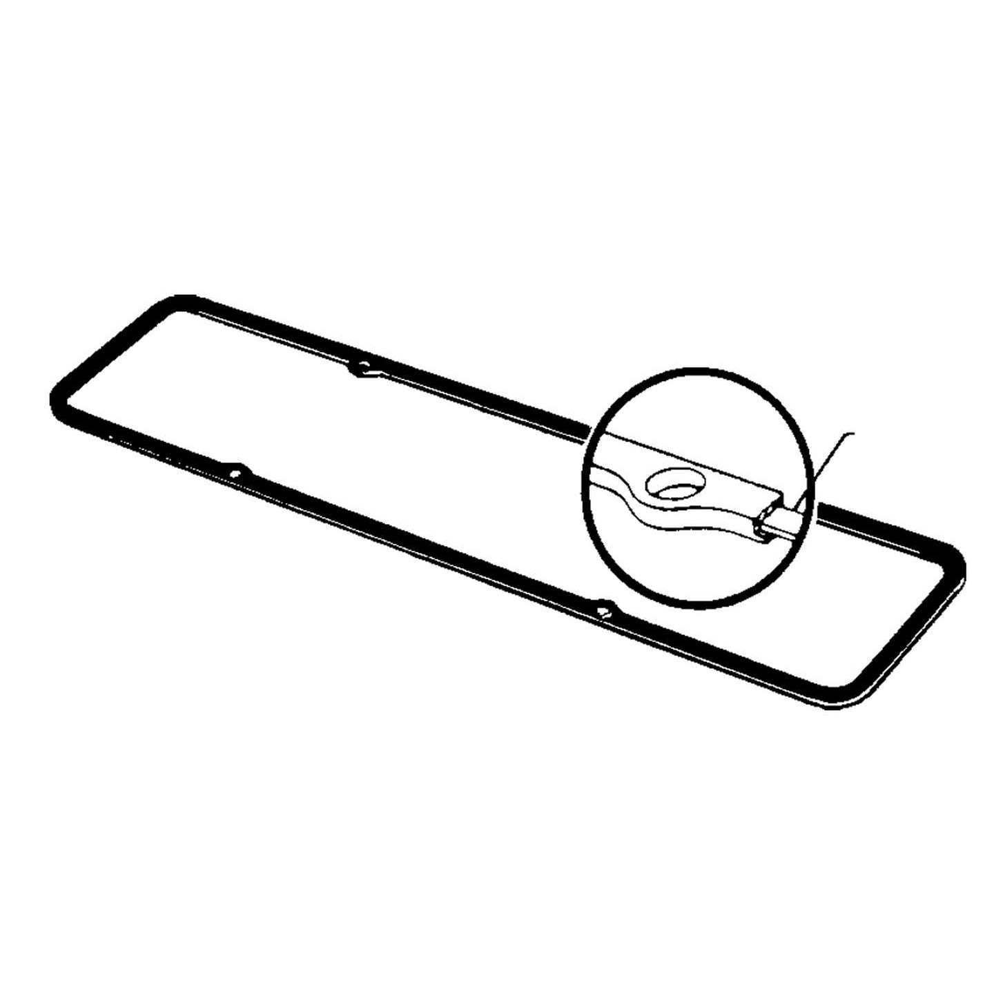 Trans-Dapt Heavy Duty Valve Covers - Gasket Steel Core