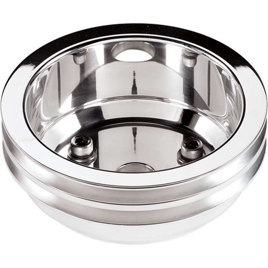 Billet Specialties SB Chevy Crankshaft Pulley - V-Belt - Double Groove - SB Chevy 5.0/5.4/5.7/6.6L