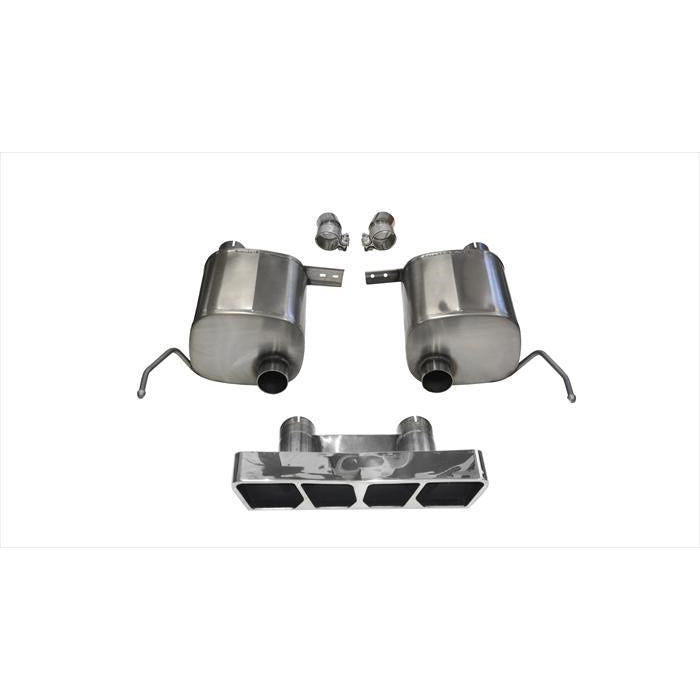 Corsa SPORT Axle-Back Exhaust System - 2-3/4 in Diameter - 4-1/2 in Tips - Polished - Chevy Corvette 2014-18 14765