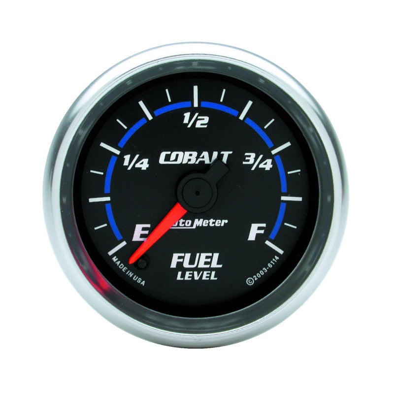 Auto Meter Cobalt Electric Programmable Fuel Level Gauge - 2-1/16 in.