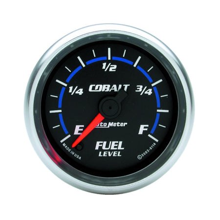 Auto Meter Cobalt Electric Programmable Fuel Level Gauge - 2-1/16 in.