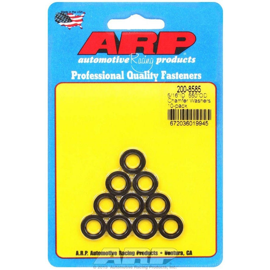 ARP Black Washers - 5/16 ID x .550 OD Chamfer (10)