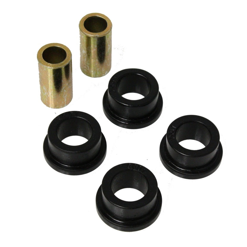 Energy Suspension Hyper-Flex Flanged Bushing - 1.125 in OD - 1.4 in Long x 0.562 in ID Sleeve - Black / Cadmium