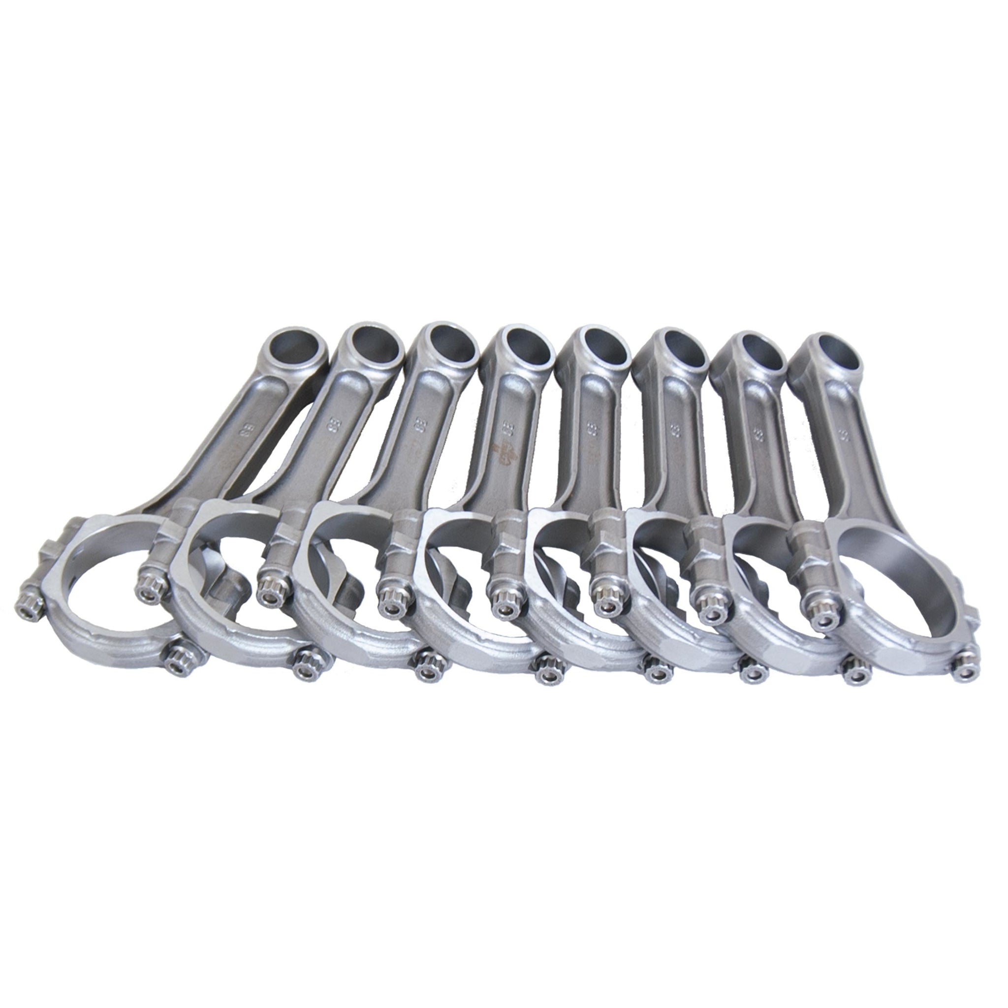 Eagle "SIR" I-Beam Forged 5140 Steel Connecting Rods - SB Ford - Press Fit Pin - 5.956" Length - 570 Grams - (Set of 8)