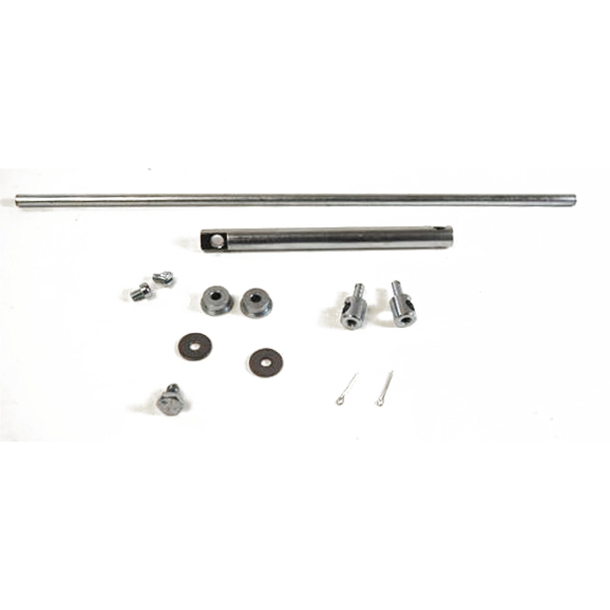 Racing Power Throttle Linkage - Inline - Dual Quad - Steel - Zinc Oxide