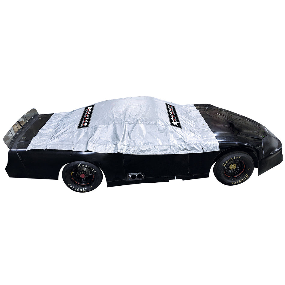 Allstar Performance Soft Liner Car Cover - Heat Reflective - Cloth - Silver - Template Body Greenhouse