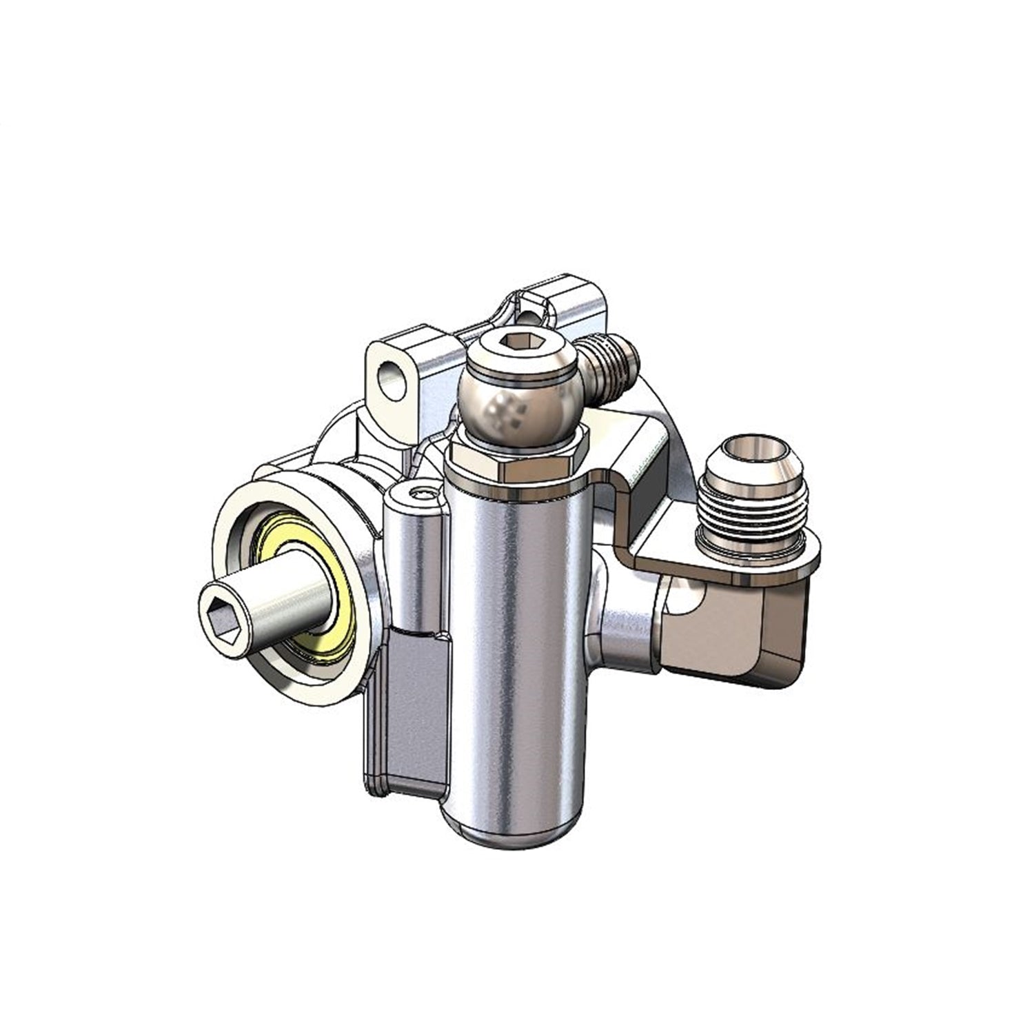 Earl's 10 AN Male Reservoir Straight Adapter - 5/8 in Hose Barb - Flow Valve / Retaining Bracket PS0001ERL