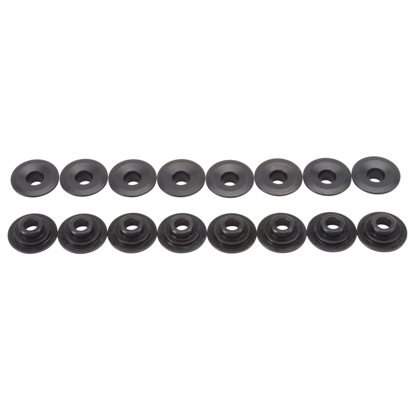 Edelbrock 7 Degree Valve Spring Retainer - 1.000 in Step - 1.390 in Single Spring - Set of 16