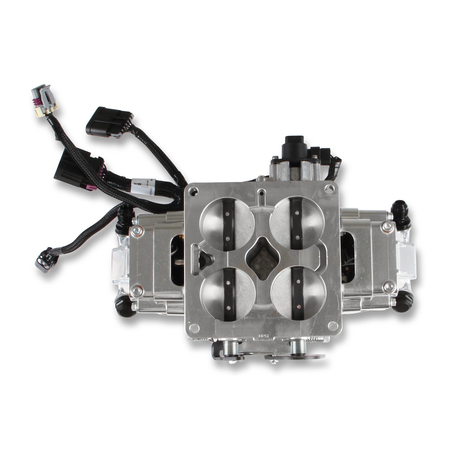 Holley EFI Terminator X Stealth Fuel Injection System - Multi Port - Power Module/Programmer/02 Sensor - Stainless - Polished