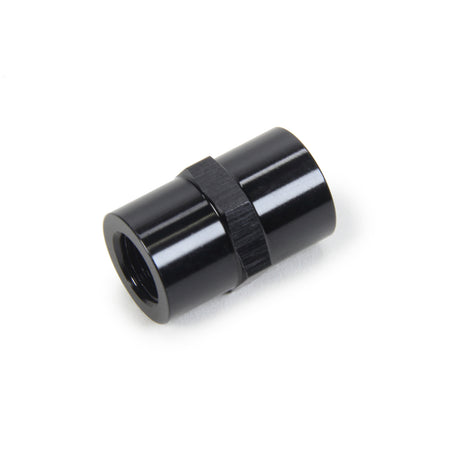 Triple X Adapter Fitting Straight 1/8" NPT Female to 1/8" NPT Female Aluminum - Black Anodize