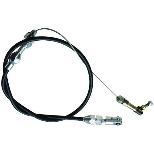 Racing Power 24" Black Throttle Cable Braided Stainless
