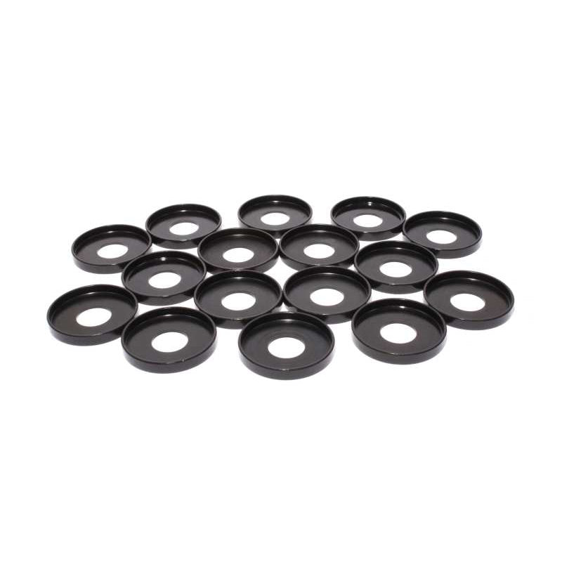 Comp Cams Valve Spring Cups - Outside,Steel,.060" Thick,1.670 "O.D.,.640 "I.D.,1.565 "Spring O.D.,Set of 16