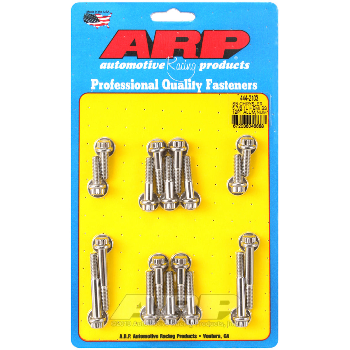 ARP 12 Point Head Intake Manifold Bolt Kit Stainless Polished Mopar Modular Hemi - Kit