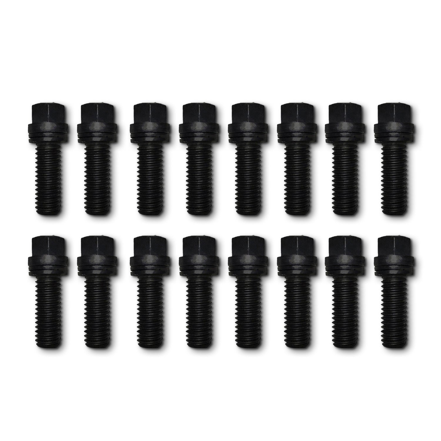 Proform Wedge Lock Header Bolt - 3/8-16 in Thread - 0.75 in Long - Hex Head - Black Oxide - Set of 16