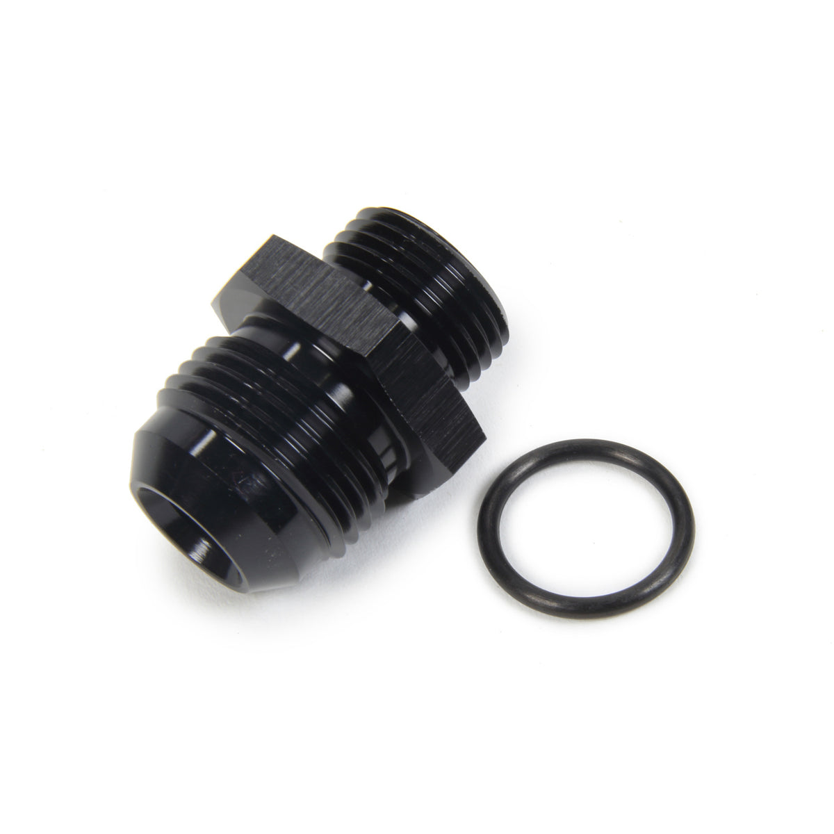 Triple X Race Co. Adapter Fitting Straight 12 AN Male to 10 AN Male O-Ring Aluminum - Black Anodize